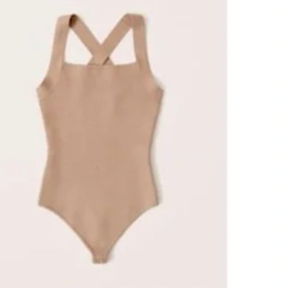 A&F Brown Knit Bodysuit Size M